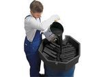 Fasstrichter, Polyethylen, blau, Ø 690 x H 190 mm, Füllvolumen 22 l