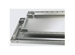 Schulte Lagertechnik Fachbodenregal-Stecksystem MULTIplus 250, Anbauregal, Längenriegel, 2500x1000x600 mm, 6 Böden, lichtgrau