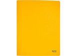 Leitz® Schnellhefter Recycle, Format A4, bis zu 250 Blatt, Heftmechanik, 100 % recycelbar, Blauer Engel, Recyclingkarton, gelb