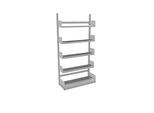 Variabo Freiarmregal, Grundfeld, einseitig, 250 mm Fachbodentiefe, 1000 x 2000 mm