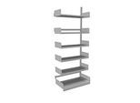 Variabo Freiarmregal, Anbaufeld, einseitig, 400 mm Fachbodentiefe, 1000 x 2500 mm
