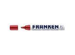 Franken Kreidemarker ZKM01, Keilspitze, Strichstärke 2-5 mm, Tinte auf Wasserbasis, rot