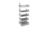 Variabo Freiarmregal, Anbaufeld, doppelseitig, 250 mm Fachtiefe, 750 x 2000 mm