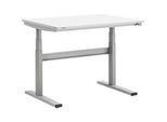 Treston TED Arbeitstisch M900, B 1100 x T 800 mm, elektrisch höhenverstellbar, T-Fuss, lichtgrau RAL 7035