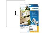 Herma Power-Etiketten Nr. 10911, 210 x 297 mm, selbstklebend, extrem stark haftend, Papier, weiss, 25 Stück