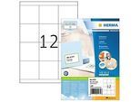 Herma Premium-Adressetiketten Nr. 4279, 70 x 67,7 mm, selbstklebend, permanenthaftend, bedruckbar, Papier, weiss, 1200 Stück auf 100 Blatt