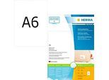 Herma Premium-Adressetiketten Nr. 8689, 105 x 148 mm, selbstklebend, permanenthaftend, bedruckbar, Papier, weiss, 800 Stück auf 800 Blatt