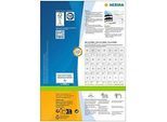 Herma Premium-Adressetiketten Nr. 4475, 105 x 41 mm, selbstklebend, permanenthaftend, bedruckbar, Papier, weiss, 1400 Stück auf 100 Blatt