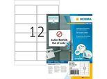Herma Adressetiketten Special Nr. 10311, 99,1 x 42,3 mm, selbstklebend, ablösbar, bedruckbar, weiss, 1200 Stück auf 100 Blatt