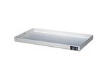 Bauer Kleingebindewanne KGW 2 V4A, ohne Lochblechrost, L 940 x B 470 x H 60 mm, 25 L, 150 kg, Edelstahl 1.4571, Silber