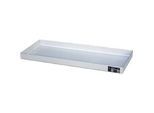 Bauer Kleingebindewanne KGW 1 V4A, ohne Lochblechrost, L 940 x B 370 x H 60 mm, 20 L, 150 kg, Edelstahl 1.4571, Silber