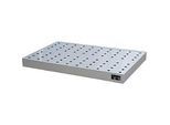 Bauer Kleingebindewanne KGW-P 4/M V4A, für Euro- und Chemiepaletten, Edelstahl, L 1200 x B 600 x H 120 mm, bis 200 kg, mit Lochblech-Rost