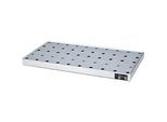 Bauer Kleingebindewanne KGW 2/M V4A, mit Lochblechrost, L 940 x B 470 x H 60 mm, 25 L, 150 kg, Edelstahl 1.4571, Silber