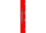 Schäfer Shop Select Heftstreifen, PP, rot, DIN A4, Metall-Deckleiste