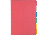 Kartonregister Schäfer Shop Select, 1er Pack, 4-fach Lochung, 160 g/qm Recyclingkarton, 6-teilig