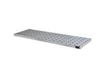Bauer Kleingebindewanne KGW 5 V4A, mit Lochblechrost, L 1850 x B 600 x H 60 mm, 60 L, 150 kg, Edelstahl 1.4571, Silber