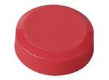 Rundmagnete MAUL, Kunststoff & Metall, Feinstruktur, Haftkraft 300 g, ø 20 x 7,5 mm, rot, 20 Stück