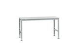 Manuflex Grundtisch UNIVERSAL Standard, Tischplatte Kunststoff, 1750x800, alusilber
