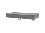 Bauer Auffangwanne VAW-1000-2, L 2650 x B 1300 x H 435 mm, bis 1000 l, Edelstahl, unterfahrbar