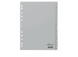 DURABLE Kunststoffregister, A4 hoch, Zahlen 1-20, grau