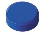 Rundmagnete MAUL, Kunststoff & Metall, Feinstruktur, Haftkraft 600 g, ø 29 x 11 mm, blau, 20 Stück