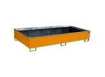 Bauer Regalwanne RW 2700-3 PE, mit PE-Einsatz, L 2665 x B 1315 x H 440 mm, gelborange RAL 2000