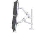 Dual Monitorarm Ergotron LX 45-509-216, für 2 Monitore bis 40", bis 20 kg, höhenverstellbar, neig-, dreh- & schwenkbar, Aluminium & Stahl, weiss