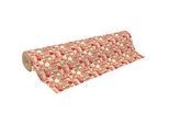 Geschenkpapier Clairefontaine Weihnachten, 1 Rolle mit L 50 m x B 700 mm, 1-seitig bedruckt, Kraftpapier, braun-rot