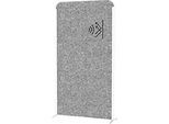 MAUL Stellwandsystem MAULcocoon Akustik, B 1000 x H 1800 mm, dunkelgraue Oberfläche, weiss