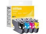 Schäfer Shop Select Tintenpatronen, ersetzt Brother LC-3217 CMYK (LC3217VALBP), Mixpack, cyan, magenta, gelb, schwarz
