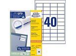 Avery® Zweckform Etiketten 3657-200, A4, universell, permanenthaftend, ultragrip, druckergeeignet, FSC®-Papier, rechteckig, weiss, 8800 Stück auf 220 Bogen