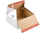 Premium-Blitzbodenkarton ColomPac CP 155.155, B 189 x T 154 x H 131 mm, Z-Faltung, Selbstklebeverschluss, weiss, 20 Stück