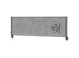 MAUL Tisch-Trennwand MAULconnecto Uplight, LED-Beleuchtung, 1600 x 500 mm, anthrazit
