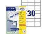 Avery® Zweckform Etiketten 3489, A4, universell, permanenthaftend, ultragrip, druckergeeignet, FSC®-Papier, rechteckig, weiss, 3000 Stück auf 100 Bogen