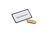 Magnet-Namensschilder, schwarz, 10 St.