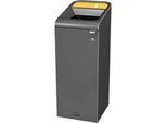 Recyclingstation Rubbermaid Configure, für Kunststoff, 57 l, Magnetverbindung, B 495 x T 367 x H 975 mm, gelb