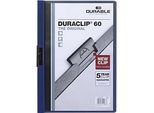 DURABLE Klemmmappen DURACLIP, DIN A4, Kunststoff, mit Clip, dunkelblau