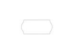 Etiketten mit Wellenrand, 22 x 12 mm, 10 Rollen, weiss (permanent)