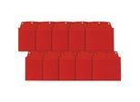 Orgatex Sichttaschen, A6 quer, rot, 10 St.