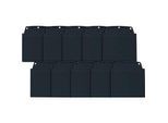 Orgatex Sichttaschen, A6 quer, anthrazit, 10 St.