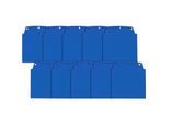 Orgatex Sichttaschen, A6 quer, blau, 10 St.