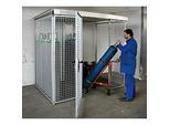 Gasflaschen-Container für 60 Flaschen, mit Dach