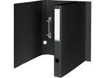 Ringhefter Biella Viria®, für DIN A4, bis 150 Blatt, 2 Ringe Ø 25 mm, mit Griffloch, L 255 x B 31 x H 320 mm, Pappe, schwarz