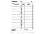 BÜRK Stempelkarte, Arbeitskarte, für Zeiterfassungsgerät ZS3200/ZS5200, 1000 Stück