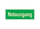 Schild Notausgang, Kunststoff, lang nachleuchtend (HLK)