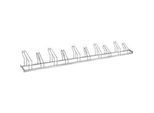 Bügelparker, 1-seitig, für Reifen bis B 55 mm, B 3500 x T 1850 x H 500 mm, Stahl feuerverzinkt, 10 Einstellplätze, montiert