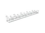 Bügelparker, 2-seitig, für Reifen bis B 55 mm, B 3500 x T 3200 x H 500 mm, Stahl feuerverzinkt, 20 Einstellplätze, montiert