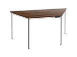 Konferenztisch, Trapez 1600 x 800 mm, Nussbaum-Dekor