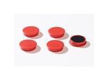 Haftmagnete, Ø 30 mm, Haftkraft ca. 700 g, 5 Stück, rot