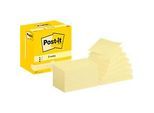 Haftnotizen Z-Notes Post-it R350 CY, 12 Blöcke, 100 Blatt je Block, 76 x 127 mm, PEFC-zertifiziert, gelb